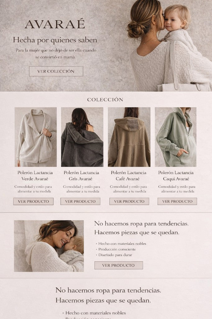 No hacemos ropa para tendencias. Hacemos piezas que se quedan.